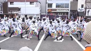 大阪大学お祭りダンスサークル祭楽人　龍馬よさこい　四条大宮駅前ロータリー