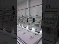 12 heads 9 needles #richpeace #embroidery machine testing in customer factory  #shorts