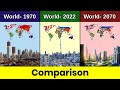 World 1970 vs world 2022 vs world 2070 | World 1970 vs 2022 vs 2050 | World comparison | Data Duck