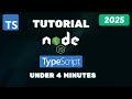 TypeScript Node/Express Setup Tutorial 🚀 – Complete Guide Under 4 Minutes