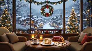 Enjoy Warm Coffee Shop Ambience with Winter Christmas Ambience ❄️🧣🎄Christmas Jazz Music for Relaxing