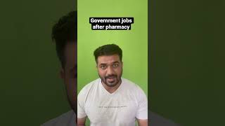 Government jobs after pharmacy