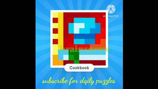 Nonogram Color daily challenge 3 august 2023 - Easy - solution / answer / how to solve #brainsgrow