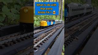 How to make an AristoCraft FA look cool 😎  #gscale #gardenrailway #toytrains @4trackrr