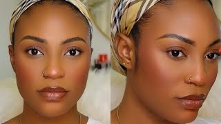 EASY *NO MAKEUP* MAKEUP LOOK || NO FOUNDATION NEEDED, OILY SKIN FRIENDLY #cleangirlmakeup #woc