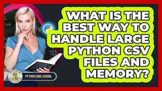 What Is The Best Way To Handle Large Python CSV Files And Memory? - Python Code School