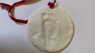 Baby’s print ornament - with love ♥️.