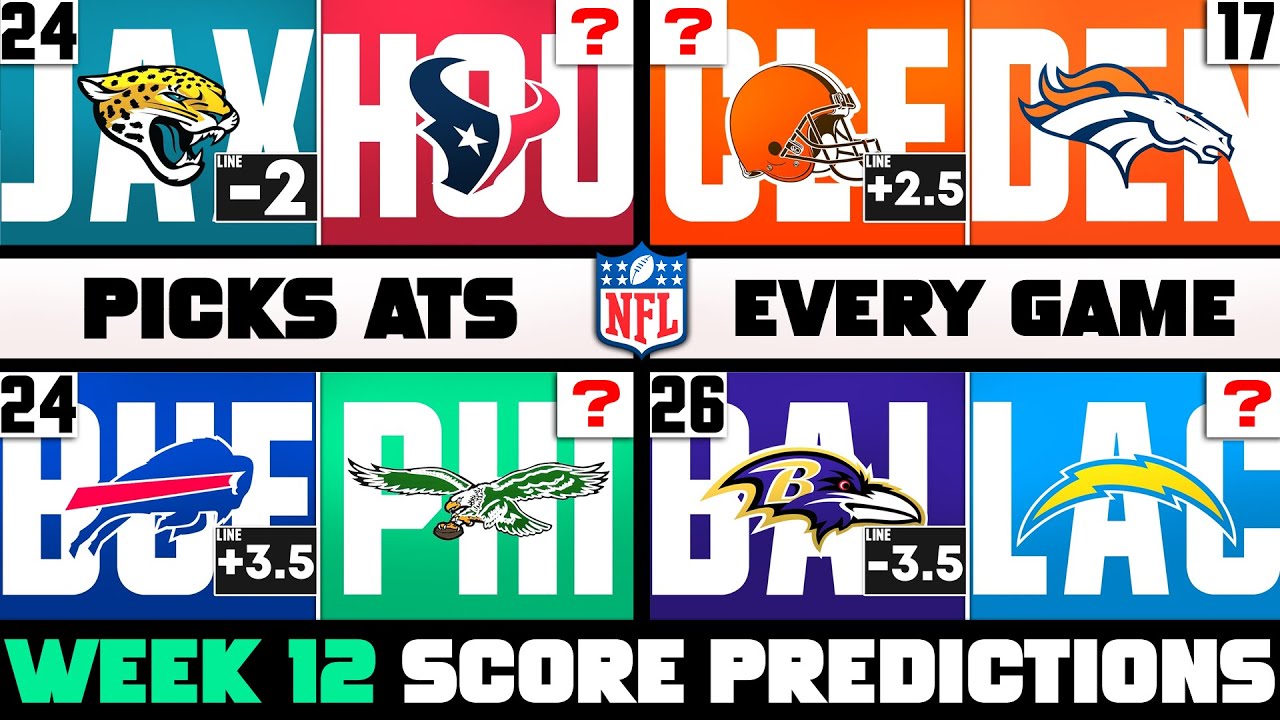 NFL Week 12 Score Predictions 2023 (NFL WEEK 12 PICKS AGAINST THE ...