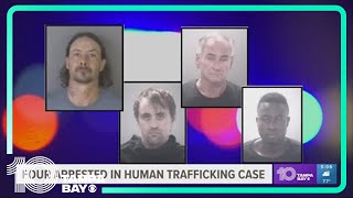 4 men arrested following multi-jurisdictional human trafficking investigation in Pasco County