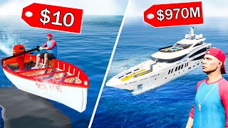 Ich KLAUE eine 970.000.000€ YACHT in GTA 5 RP!