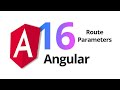 Route Parameters in Angular