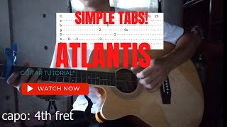 Seafret - Atlantis (GUITAR TUTORIAL W/ TABS)