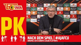 "Kompliment an die Mannschaft!" | Pressekonferenz I Ajax Amsterdam - Union Berlin I Europa League