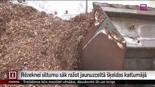 Rēzeknei siltumu sāk ražot jaunuzceltā šķeldas katlumājā