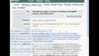 ERIC (EBSCO) Basic Search Tutorial