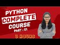 Python complete course Part:01 | python for beginners | learn python | basics of python | python