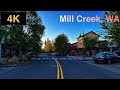 Mill Creek Town Center, Mill Creek, WA Driving Tour in Summer 2023.