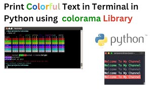 How to use Colorama Library in Python to create Colorful Texts in Terminal/iterm