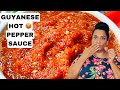 THREE INGREDIENTS ONLY HOT 🥵 GUYANESE PEPPER SAUCE #peppersauce #guyanesepeppersauce