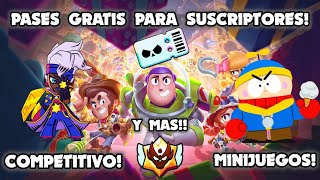 PASES GRATIS PARA SUSCRIPTORES!!! SORTEO Y MINIJUEGOS | Brawl Stars DIRECTO | #brawlstars #fyp #live