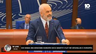 Edi Rama në Këshillin e Evropës : Pavarësisht faktit akuzat u mohuan kategorikisht në Kosovë