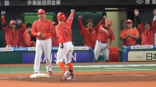 ストライク判定に燃えた矢野雅哉！2アウト満塁、センターへ意地のタイムリーヒット！ 2024年6月13日