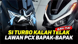 YAMAHA NMAX TURBO LOSES BADLY AGAINST FATHER'S MOTORBIKE | Yamaha Nmax Turbo VS Honda PCX 160 2025