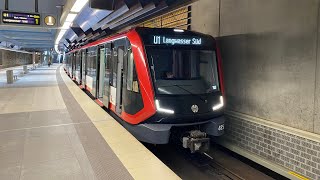 Im Siemens G1 der U-Bahn Nürnberg als U1 von Fürth Hardhöhe nach Langwasser Süd mit Sound