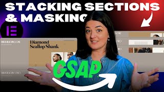 GSAP STACKING SECTIONS ON SCROLL - Elementor WordPress Tutorial Flex Container