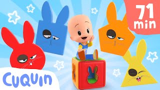 Learn shapes with colorful bunnies and more Cuquin educational videos | Videos & cartoons for babies