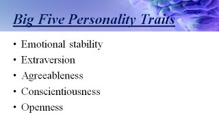 big five personality traits |lecture#7 |urdu/hindi |Introduction to psychology |psychology