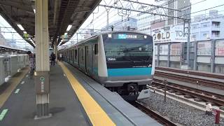 E233系1000番台サイ145編成 各駅停車 蒲田行き 御徒町発車