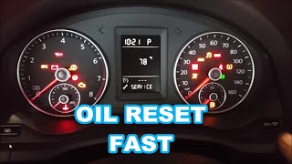 2010 VW JETTA OIL LIFE RESET IN 30 SECONDS wrench