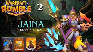 Warcraft Rumble PvP : Jaina road to 14000 with 3 spells \u0026 Prowler build | S11W3