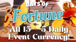 ALL 15 + 5 Daily Event Currency Coins - Days of Fortune 2025 - Sky Children of the Light nastymold