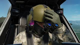 DCS World - AH-64D Apache Pilot HMDs Animations - IHADS \u0026 NVG Movement In The Cockpit - SLICK!!!