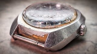 Restoration The TANK of Watches - Polishing - Vintage Certina DS-2 - ASMR - Cal 25-661
