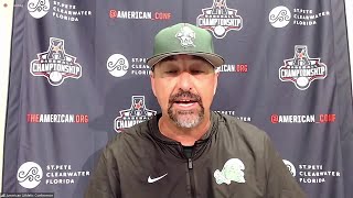 Tulane head coach Jay Uhlman after AAC championship win