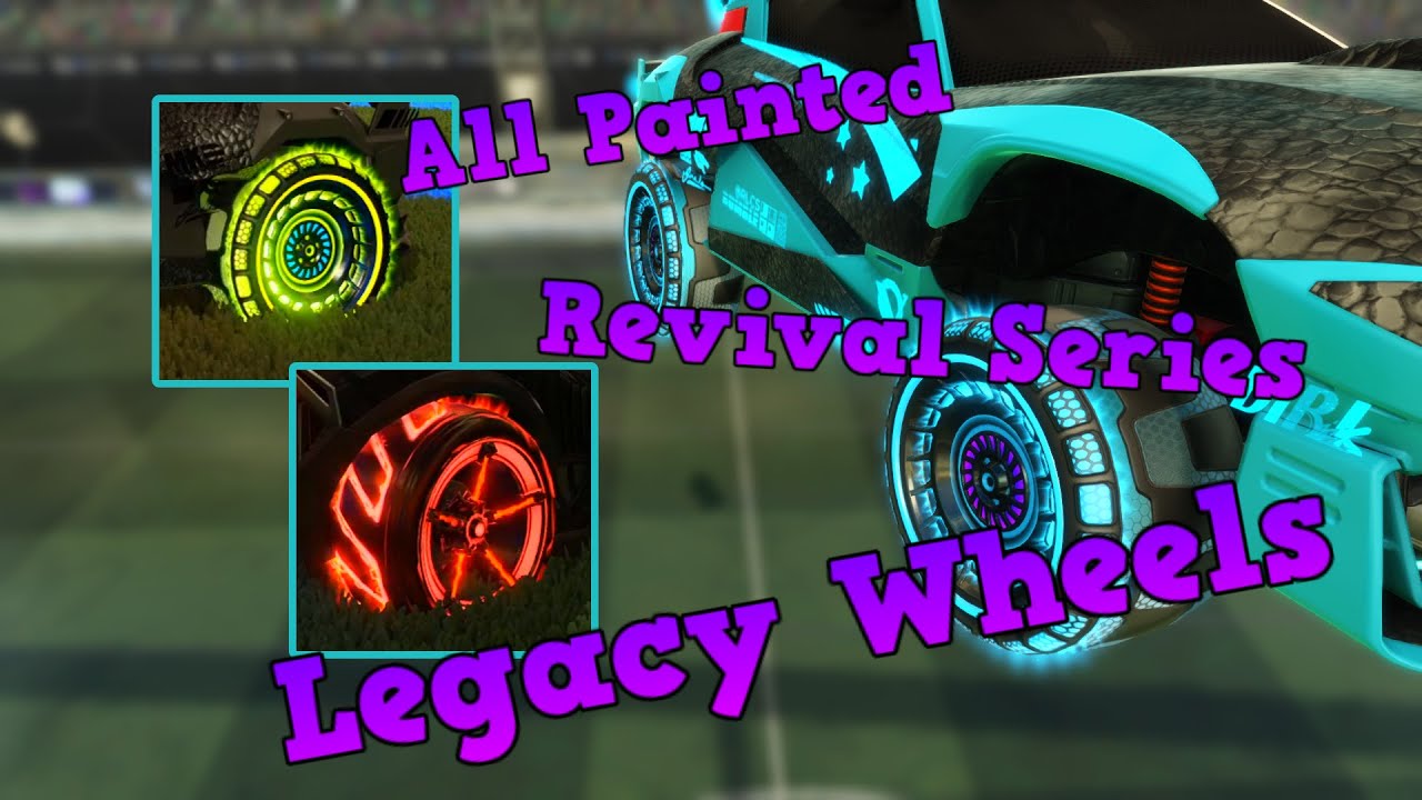 All Painted FSL-B And Spiralis R2 Wheels - Rocket League - YouTube