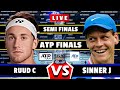 🔴LIVE: Sinner J vs Ruud C • Nitto ATP Finals Semi-Finals #semifinals #tennis #atp #Sinner #Ruud