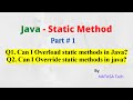 Java Selenium # 7 | Static method Part 1 Interview Questions | NATASA Tech