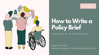 How to Write a Policy Brief – Research Network on Women, Peace \u0026 Security