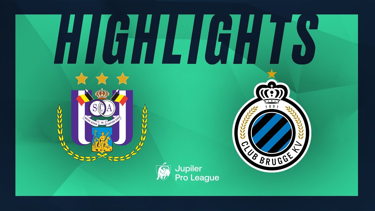 RSC Anderlecht - Club Brugge Hoogtepunten - YouTube