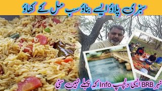 Vegetable pulao | outdoor cooking with friends.