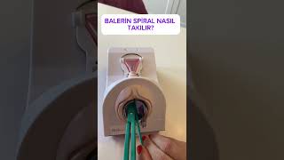 Balerin spiral nasıl takılır? Maket üzerinde balerin spiral takılması.