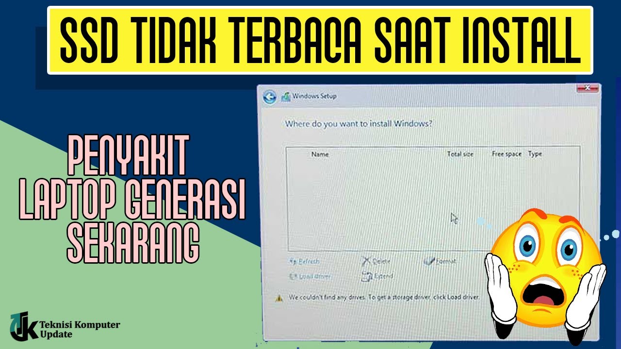 Cara Mengatasi Partisi Hardisk/SSD Tidak Terbaca Saat Instal Ulang ...