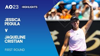 Jessica Pegula v Jaqueline Cristian Highlights | Australian Open 2023 First Round