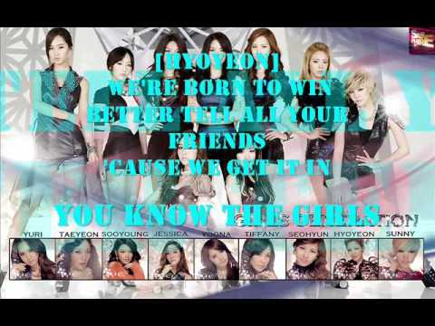 Girls' Generation (SNSD 소녀시대) - The Boys With Lyrics ( English Version ...