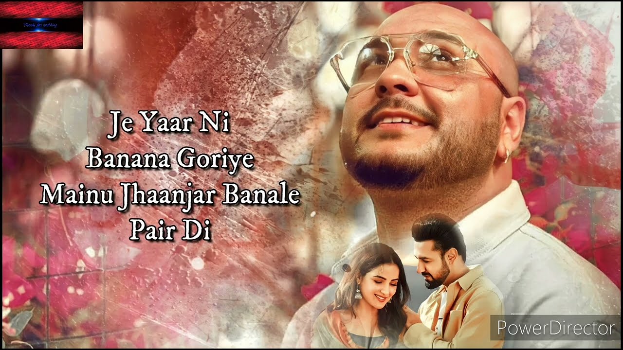 Jhaanjar (lyrics) | B Praak | Jaani | Gippy Grewal | Jasmin | Honeymoon ...