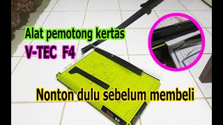 Review Alat Pemotong Kertas Murah V-TEC F4